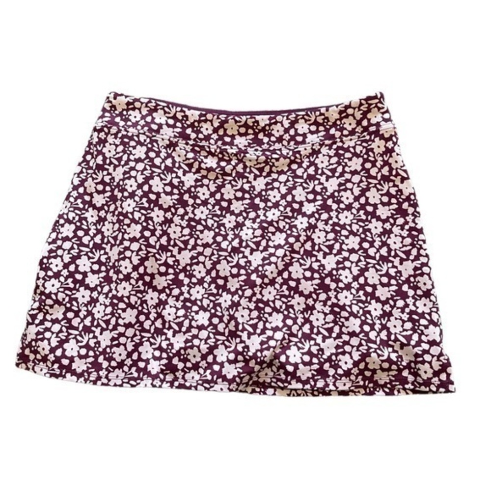 Women's Tranquility by Colorado Pink Plum Floral Skort Athleisure Size XXL EUC